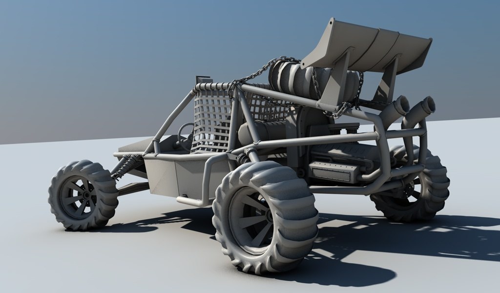 3d motor storm buggy model