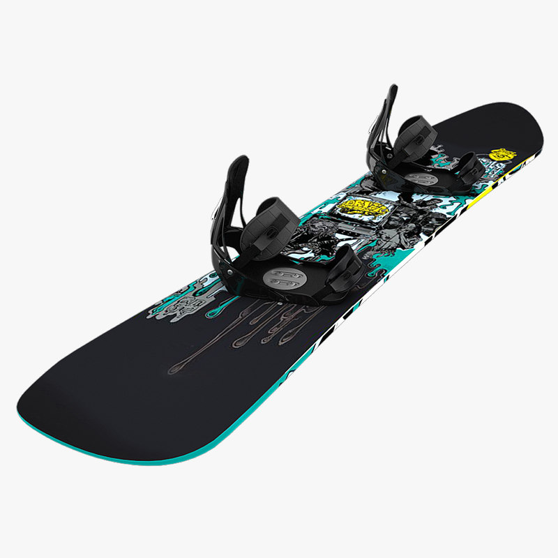 3dsmax snow board snowboard