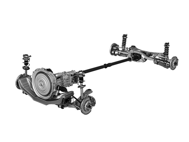undercarriage car gearbox 3d model