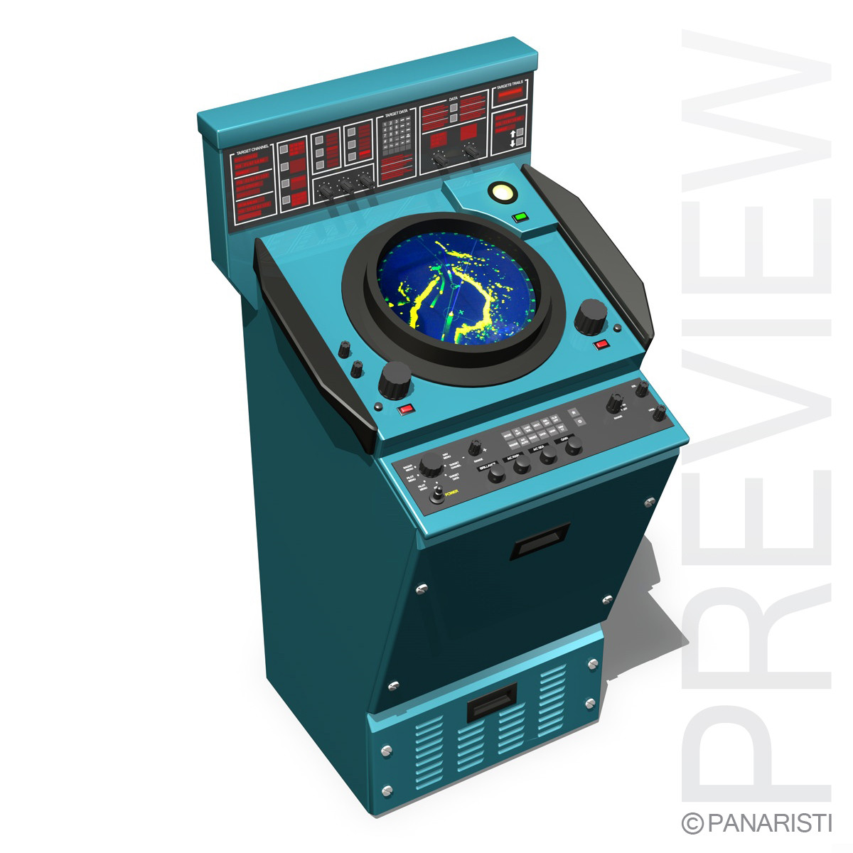 naval radar 3d model