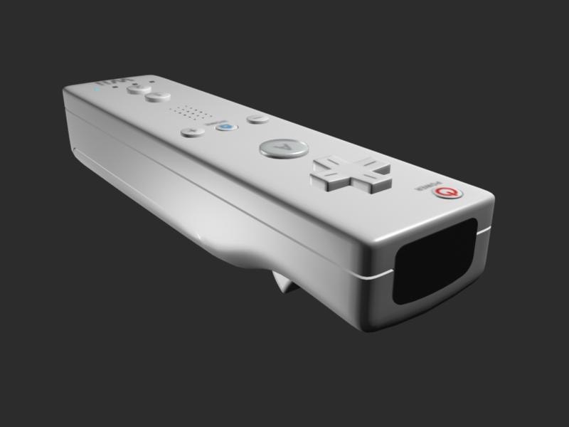 wii controller 3d max
