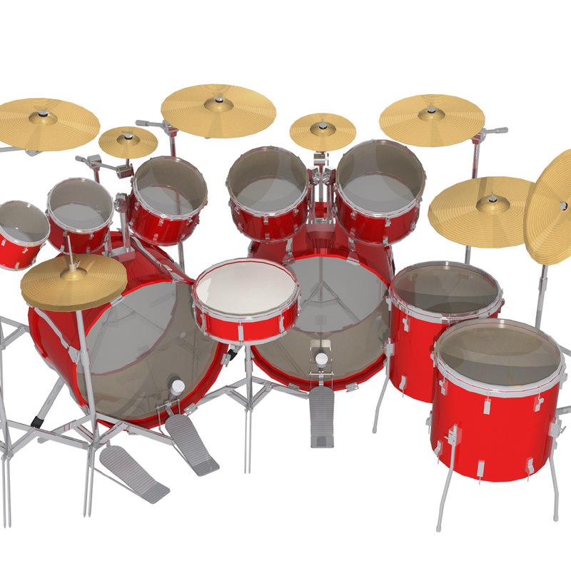 3d metal drum kit