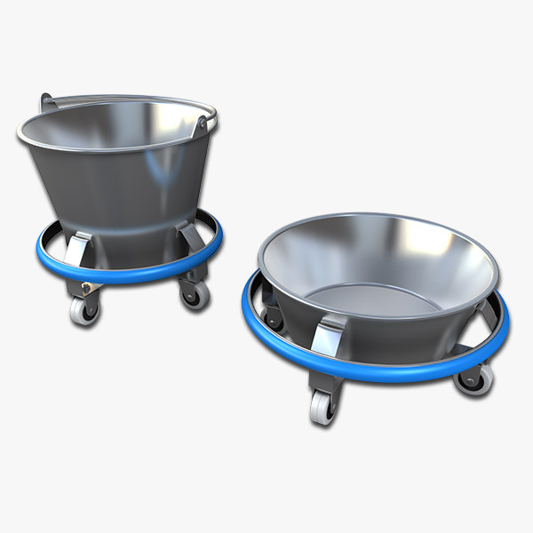 kick buckets 3d model