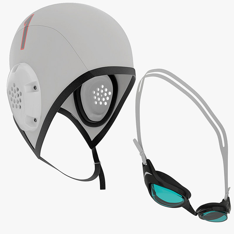 cap swimming goggles obj
