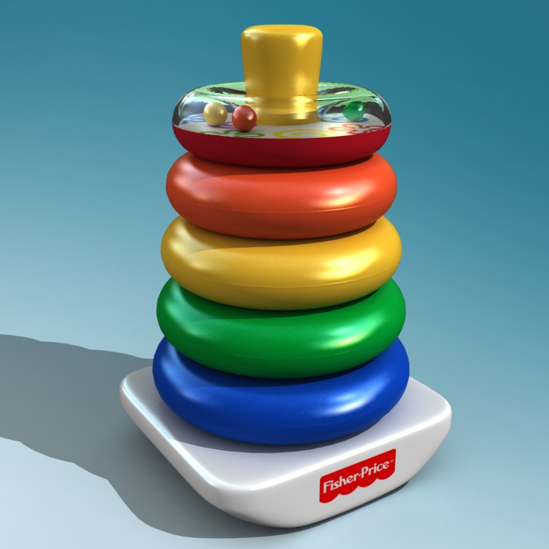 3d stacking rings toy