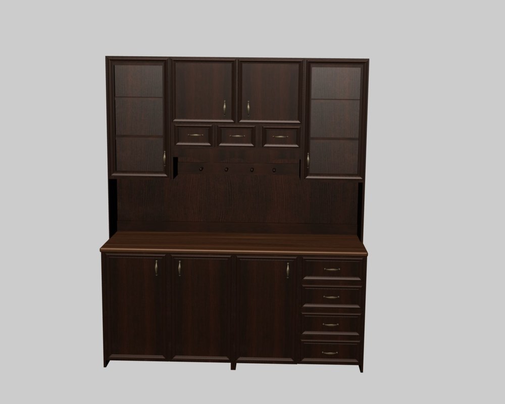 antique cupboard 3d model