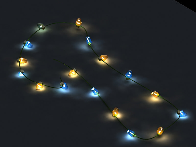 xmas light decoration 3d model xmas light decoration 3d model
