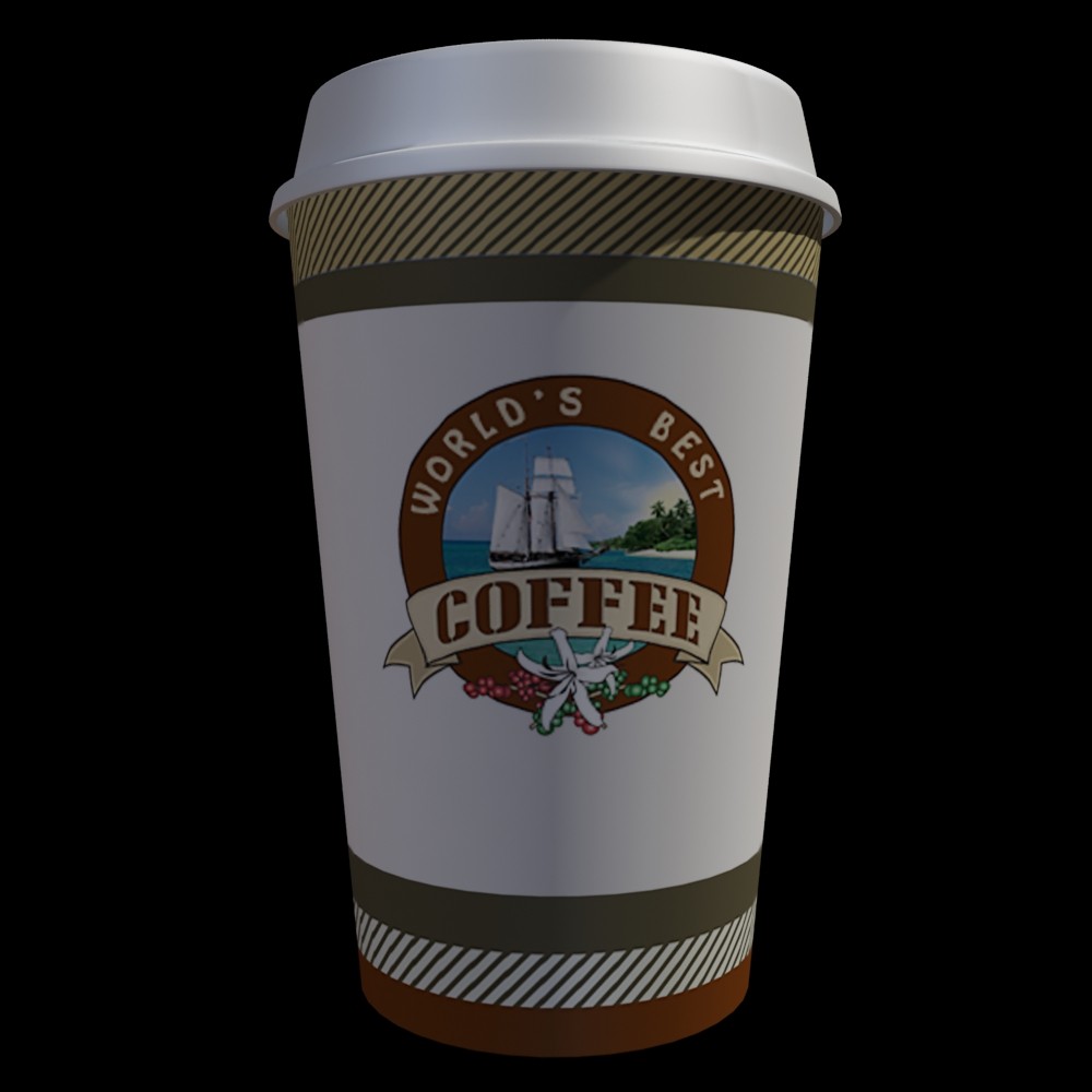 coffee cup generic 3d model