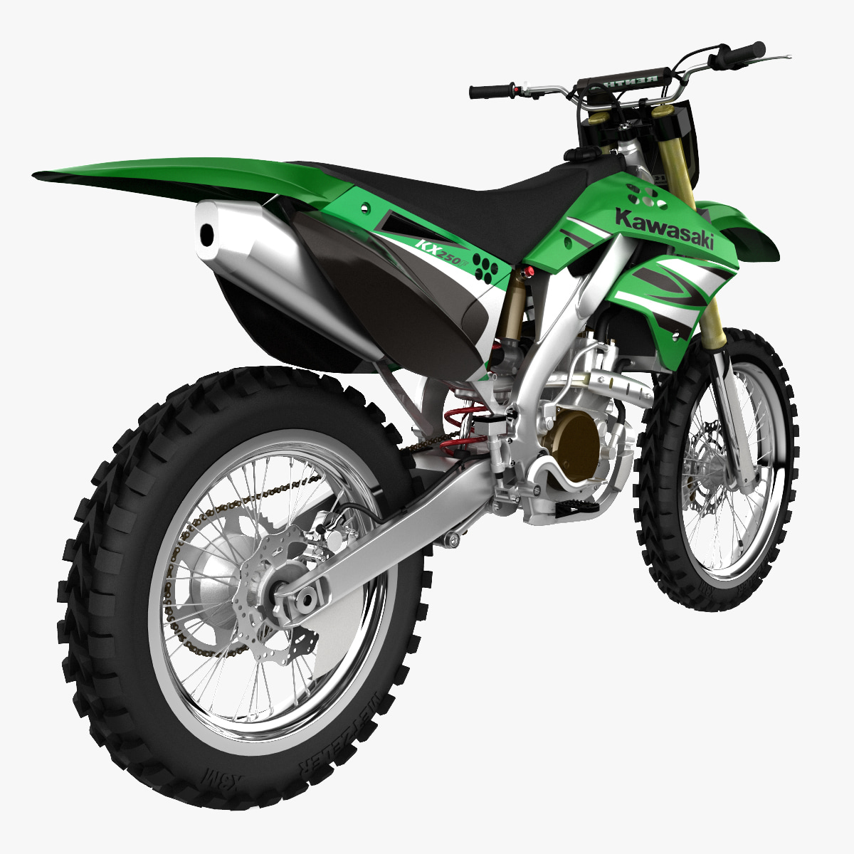 realistic kawasaki kx 250f 3d 3ds