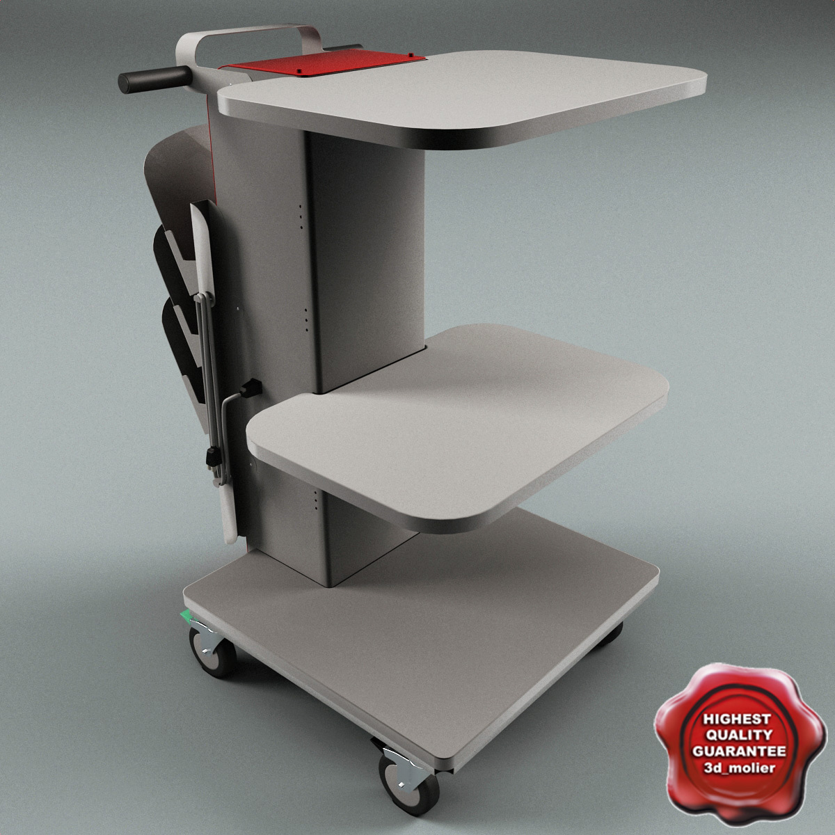 medical supply cart obj