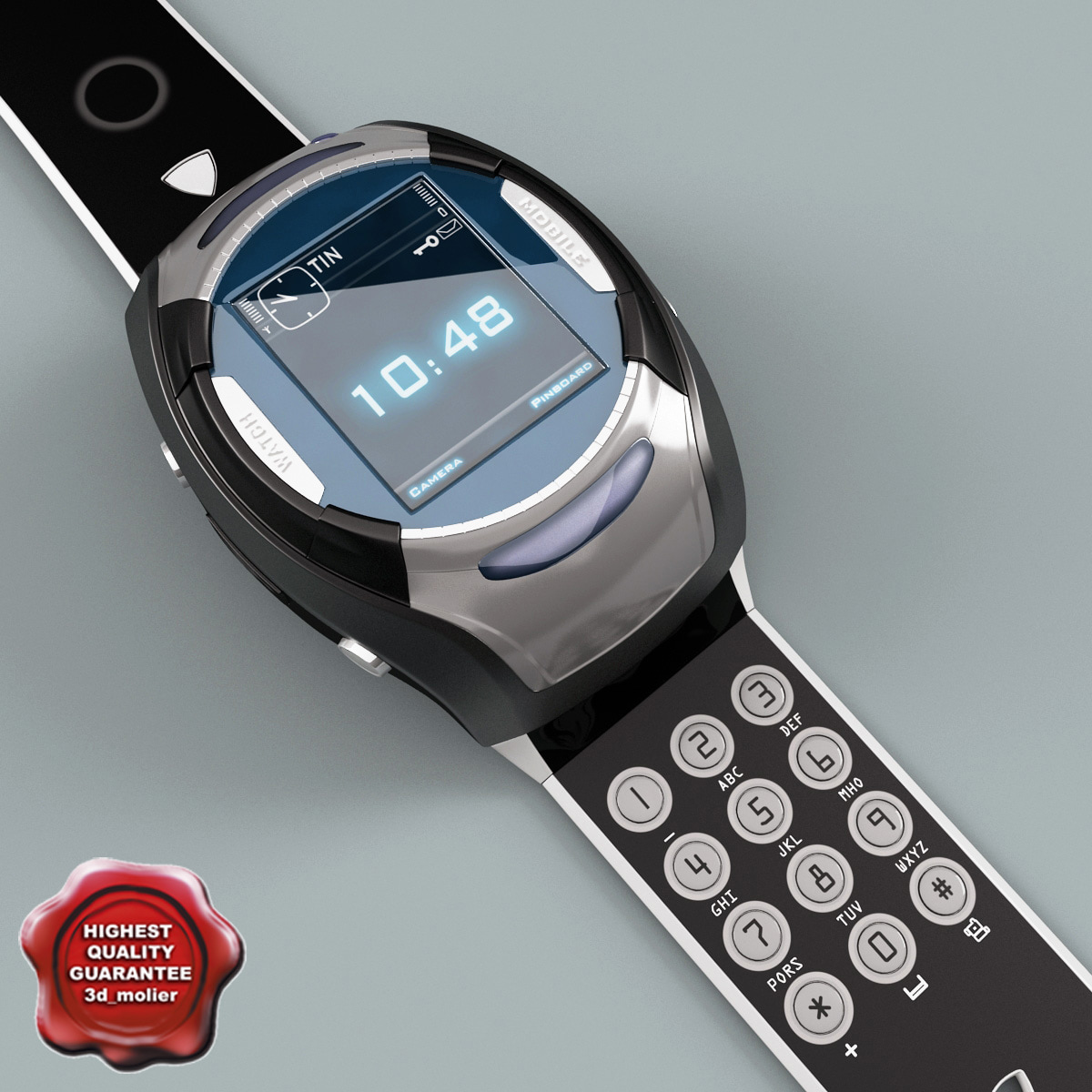 3d model clock mobile phone 3d model clock mobile phone