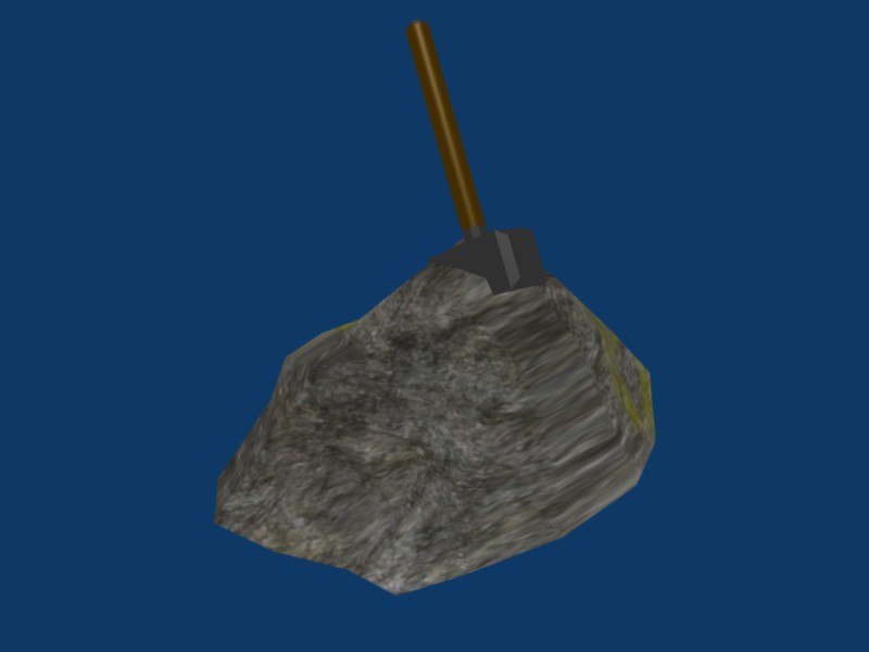 thor hammer rock 3d 3ds