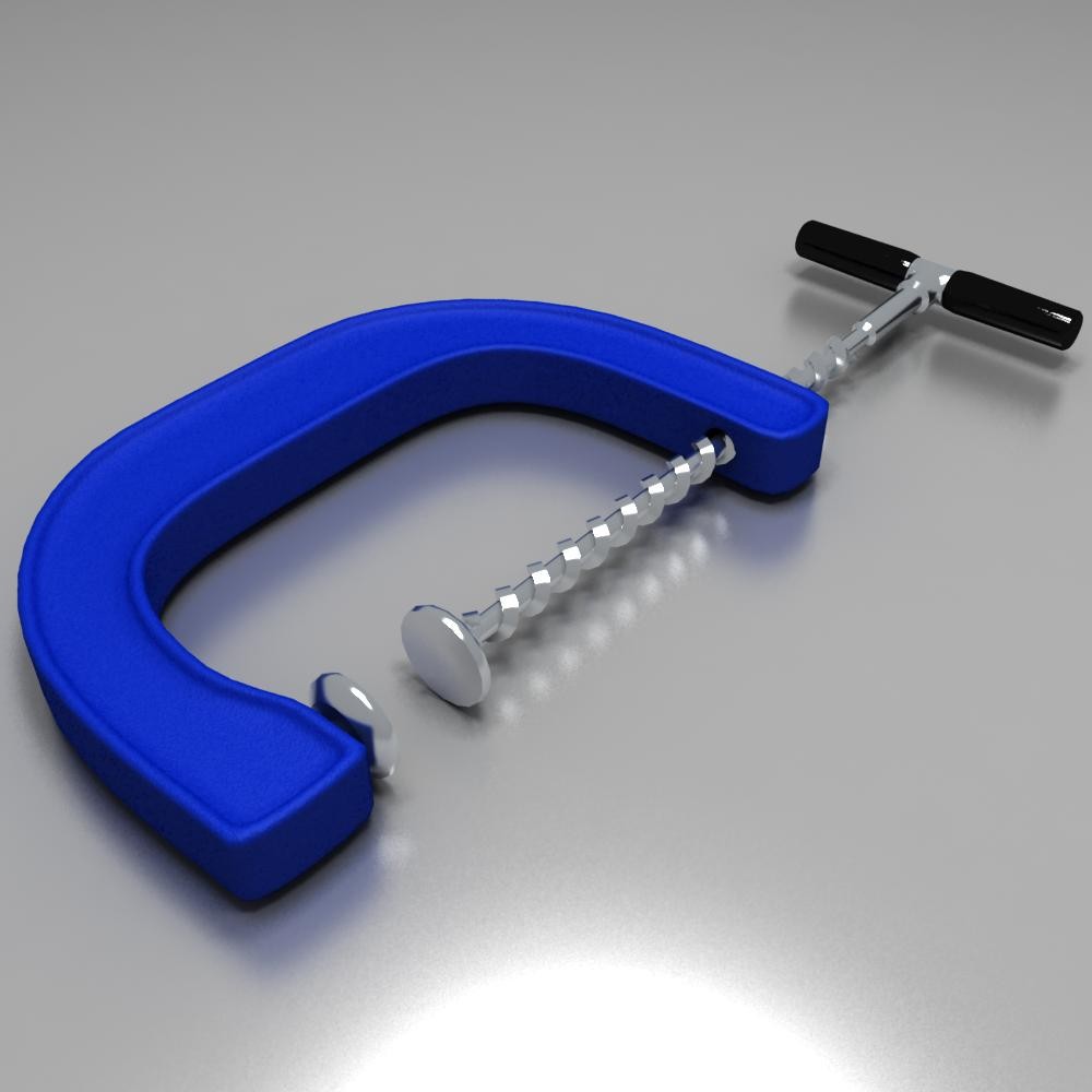free g clamp 3d model