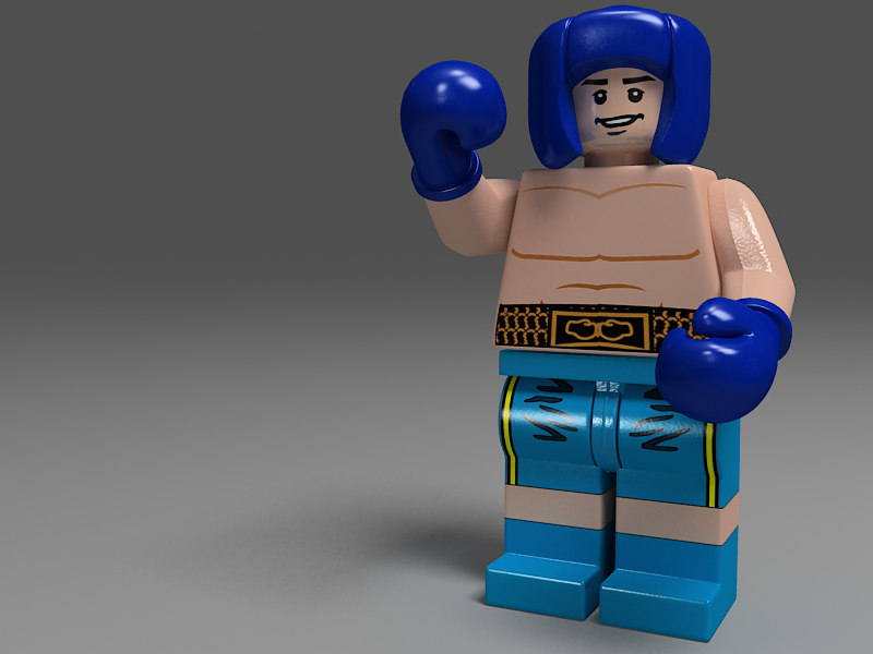 lego boxing gloves toys 3d max
