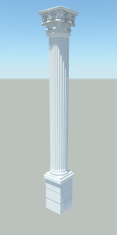 3d model of corinthian pillar 3d model of corinthian pillar