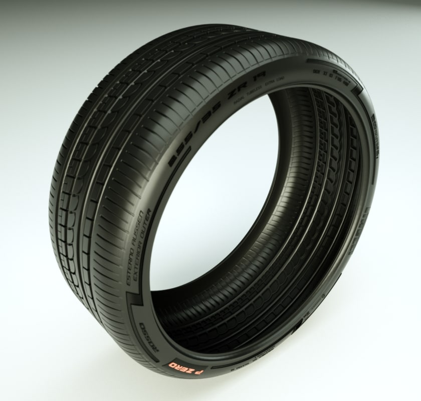 3ds max pirelli pzero rosso