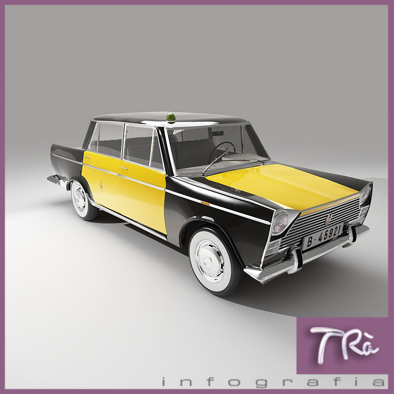 old taxi car seat 3d model