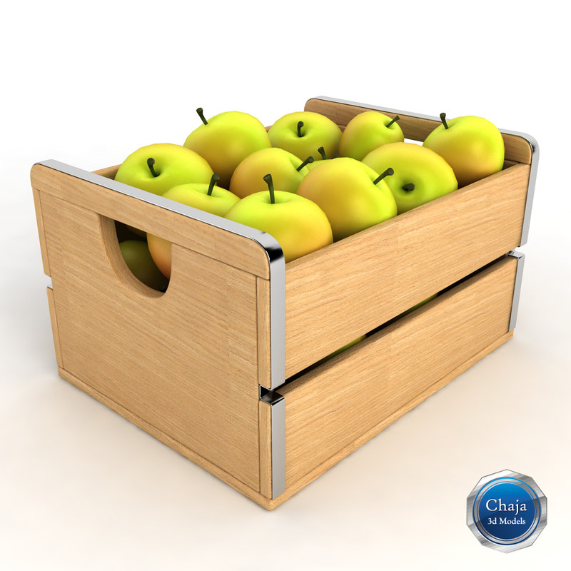 3ds max apple crate