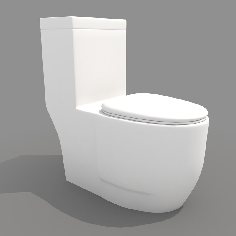 modern toilet 3d model