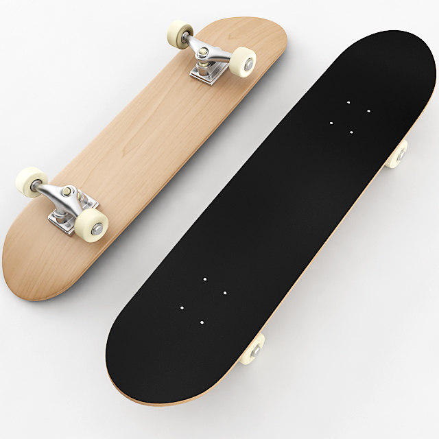 skateboard materials 3d model