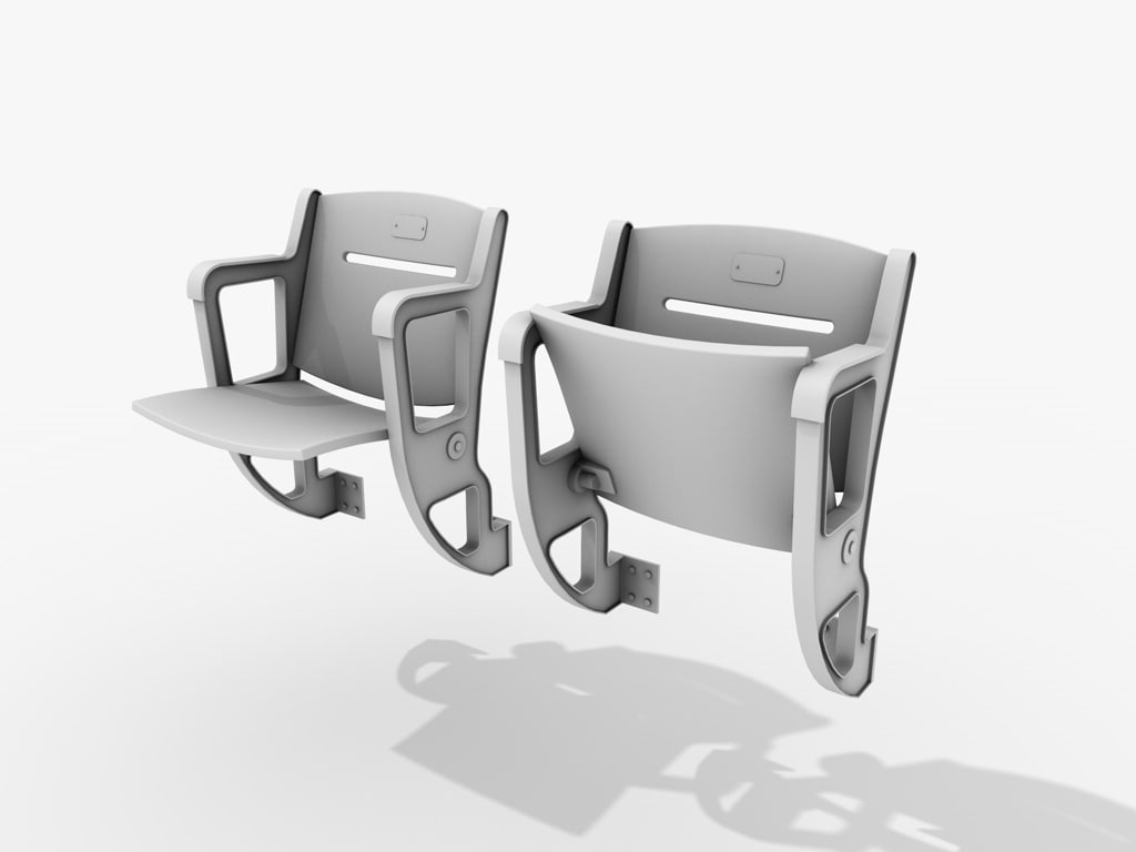 stadium seating chair 3d 3ds