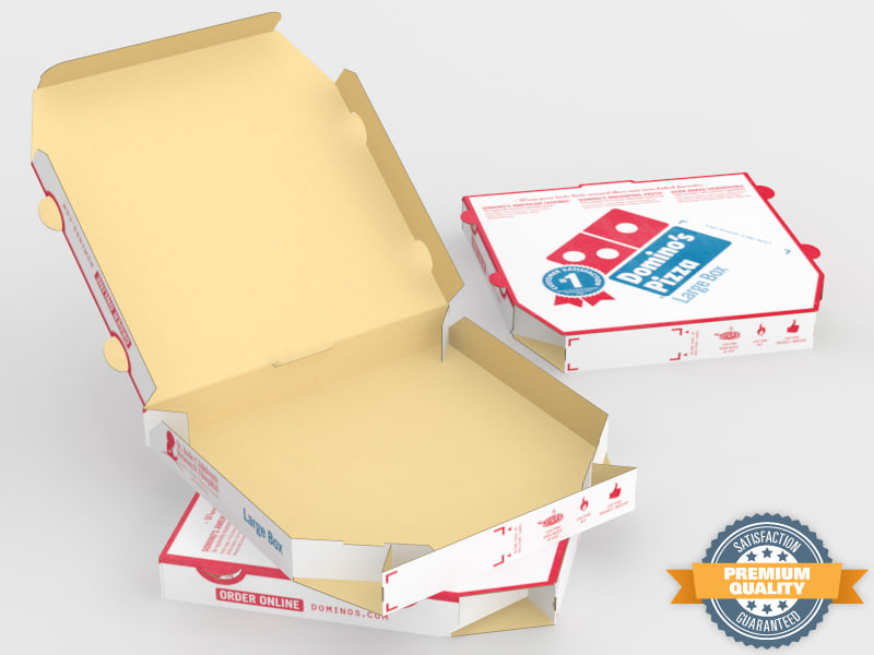 3d model domino pizza box