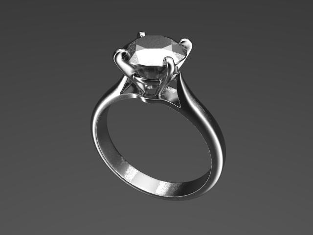 Wedding ring 3d obj