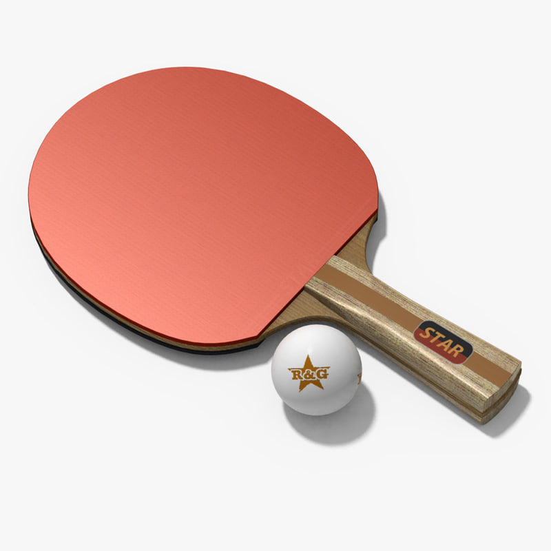 3d table tennis racket ball