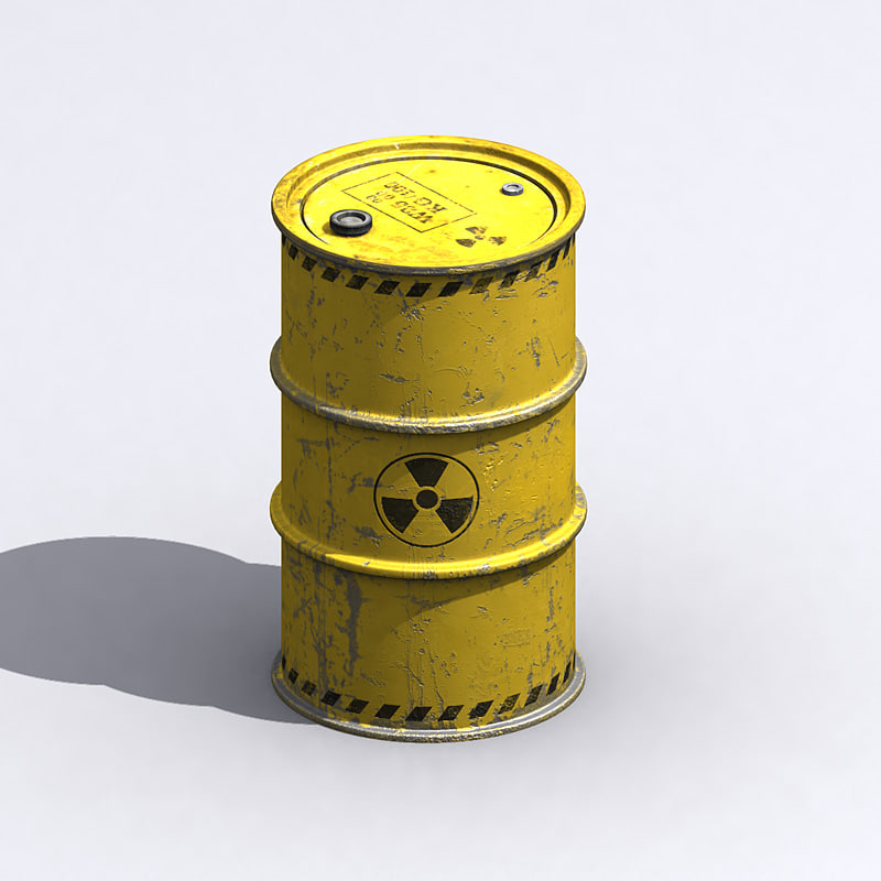 waste barrels 3d model