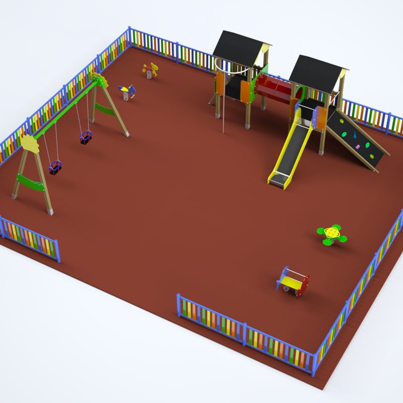 3ds max complete playgrounds set