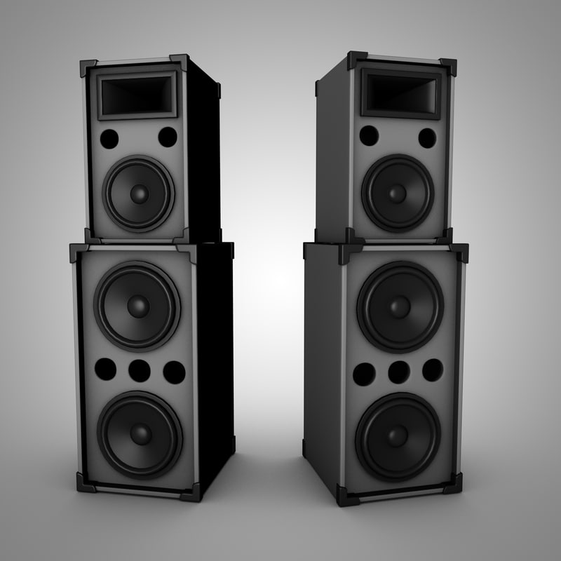 3d model speakers