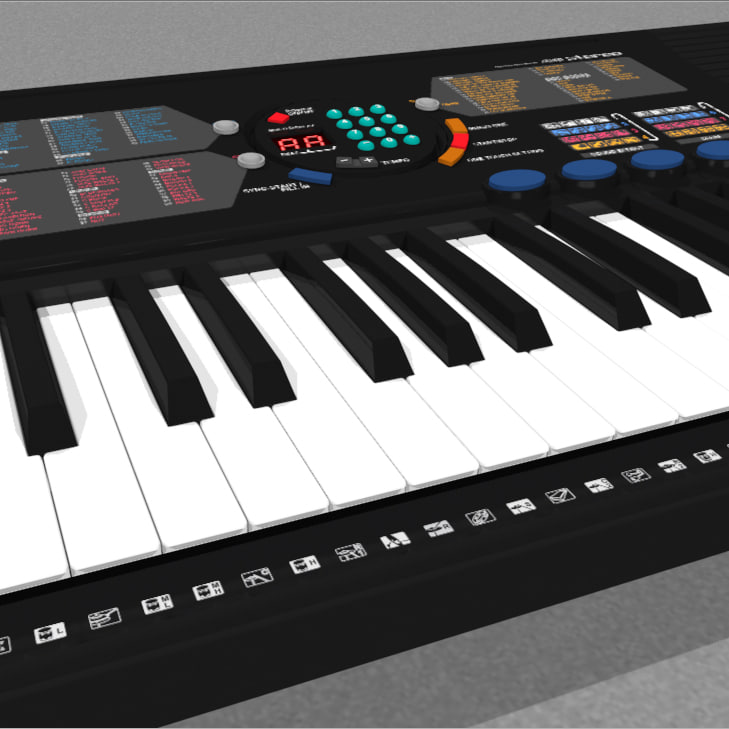 yamaha psr 180 3d model