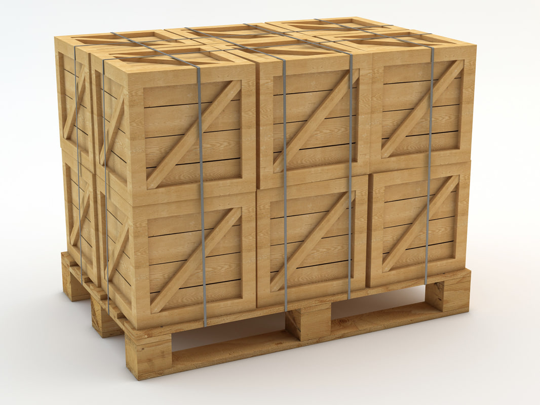 crate a 3d pallet crates crate a 3d pallet crates