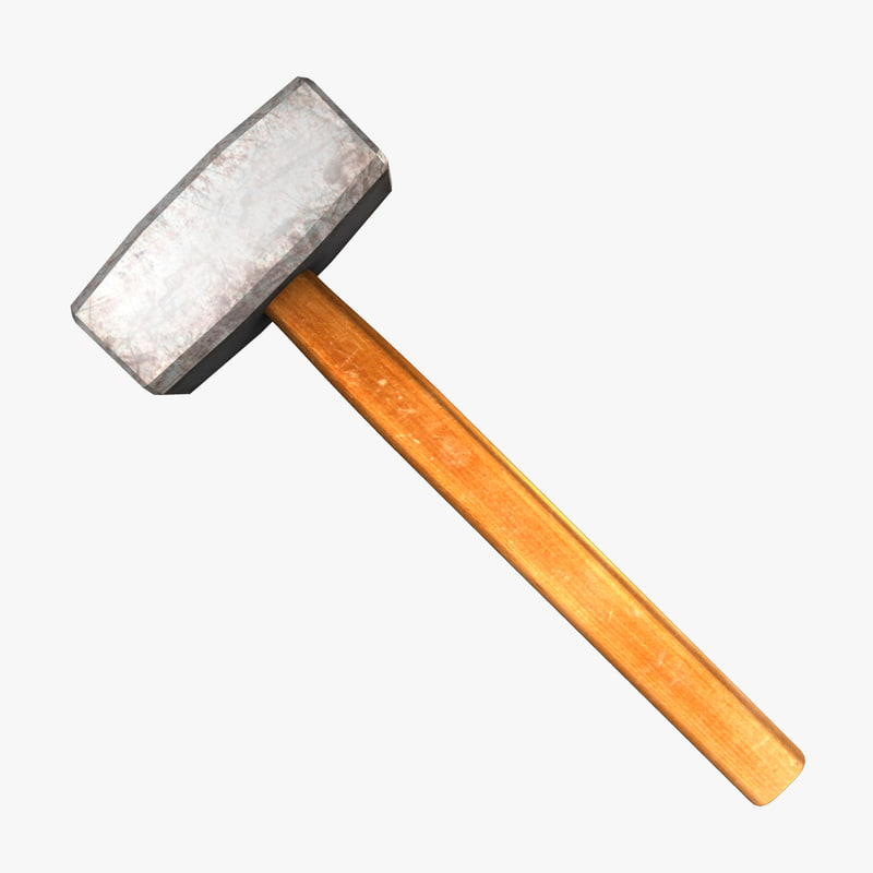3d small sledge hammer
