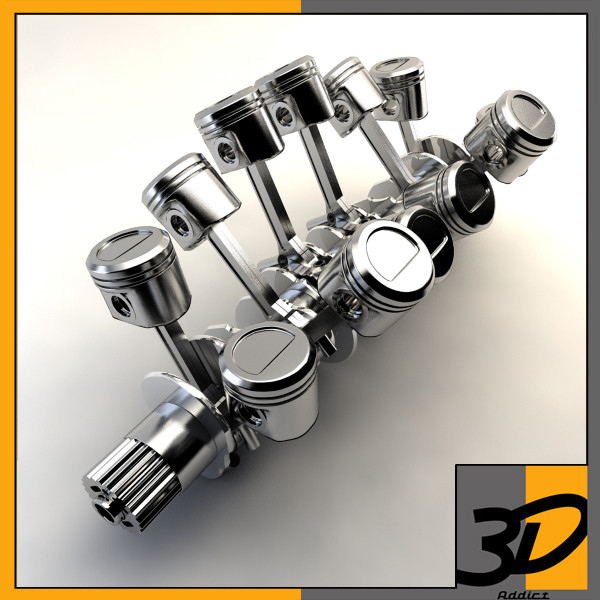 3d v12 crankshaft