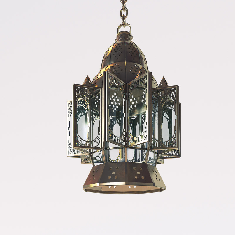 free arabic lamp 3d model