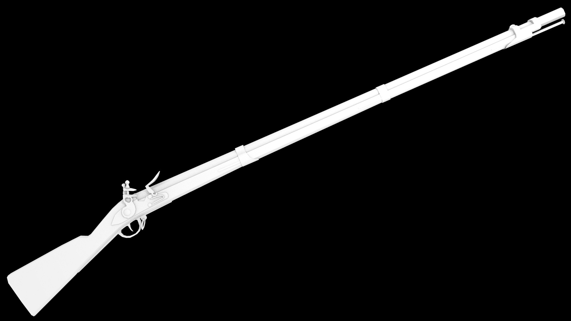 free musket 3d model