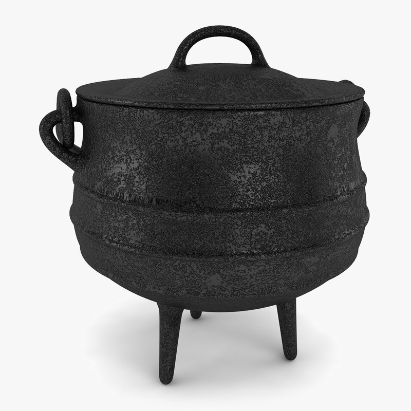iron pot 3d model