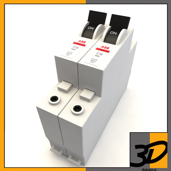 circuit breaker 3d model