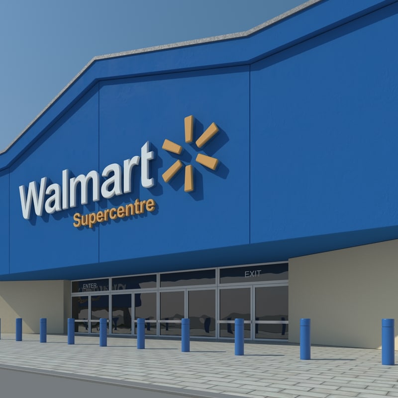 3d model walmart centere