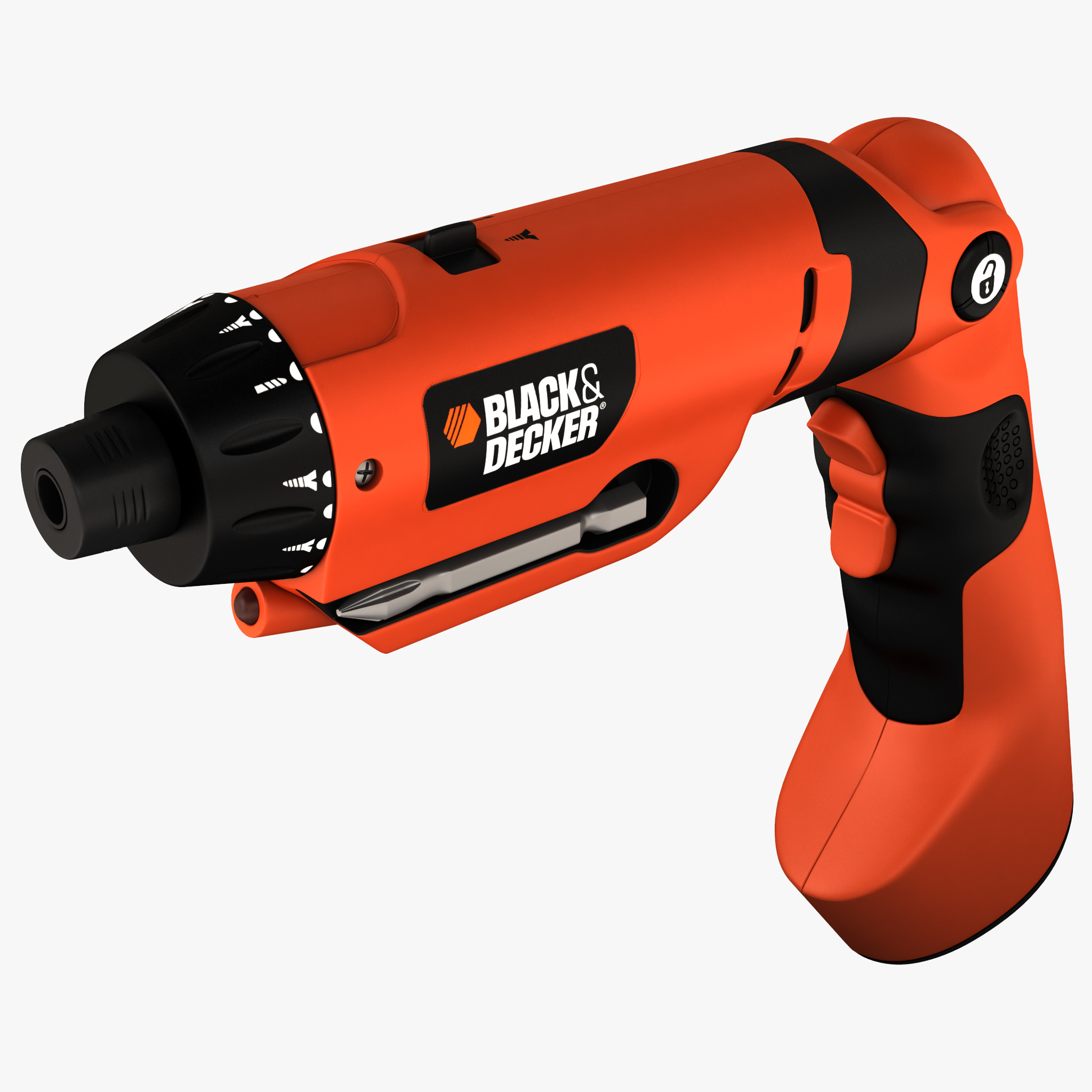 3d model cordless screwdriver black decker