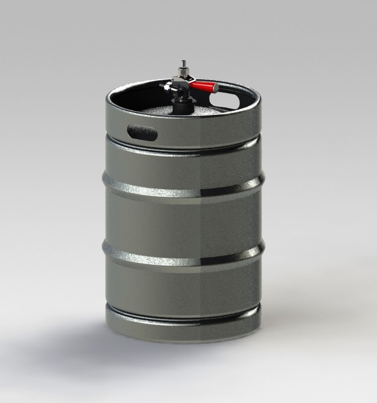assembly beer kegs 3d model