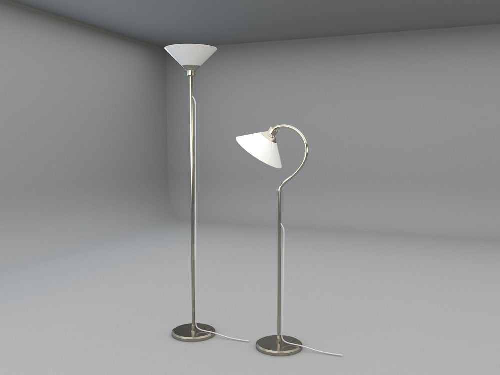 ikea kroby floor uplight 3d model