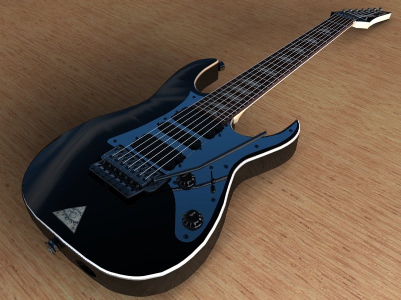 ibanez 7 string guitar obj