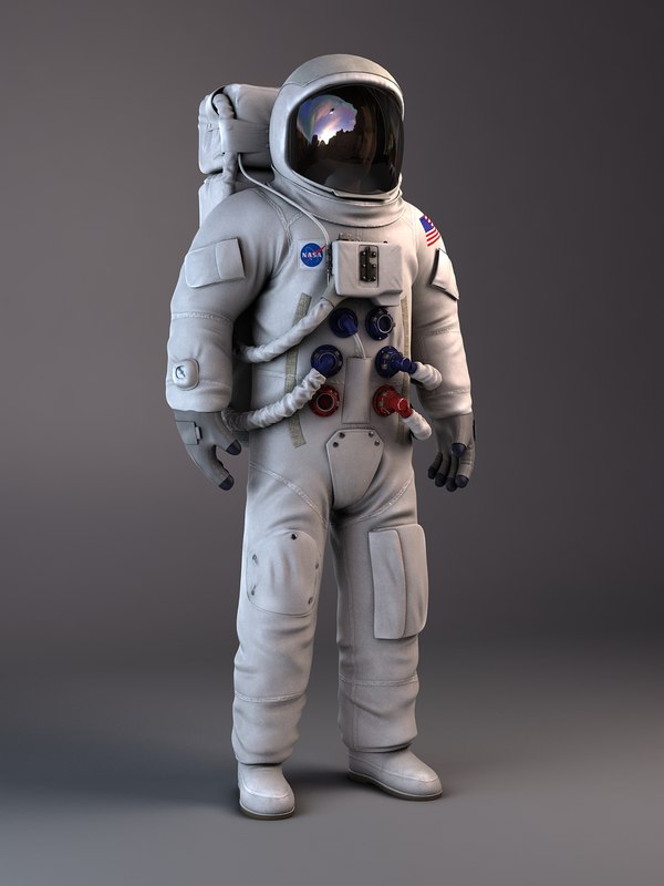 3d max nasa astronaut apollo 11