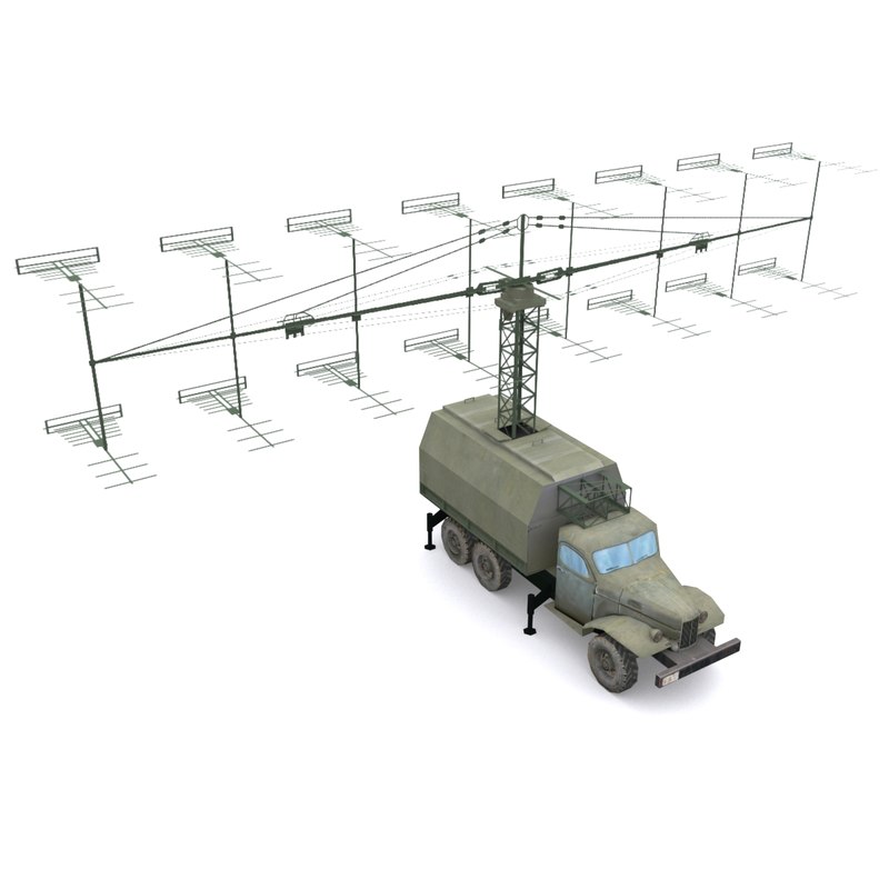p 18 d radar 3d model