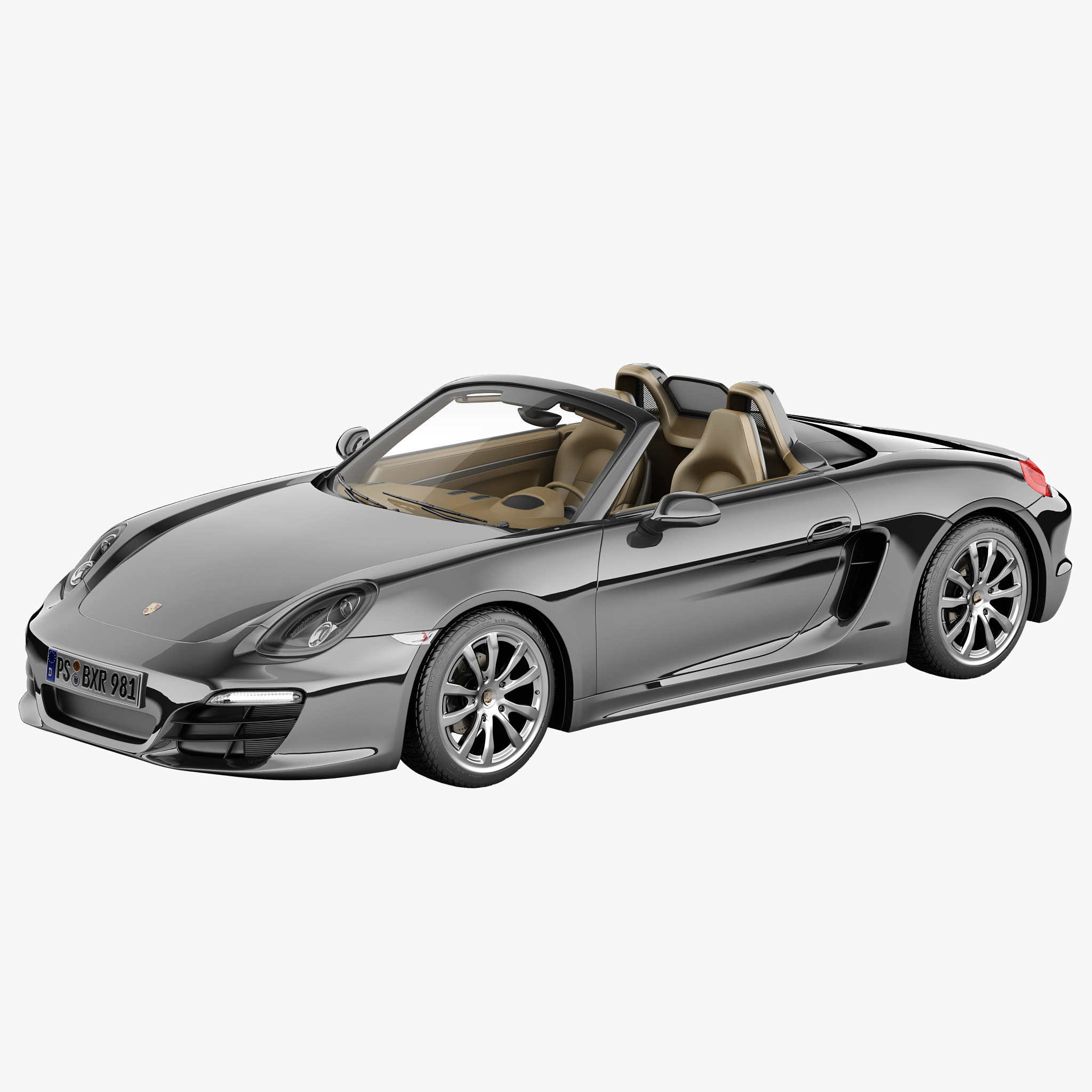 luxury car Porsche Boxter S 981 2013 3d model by 3d_molier vray