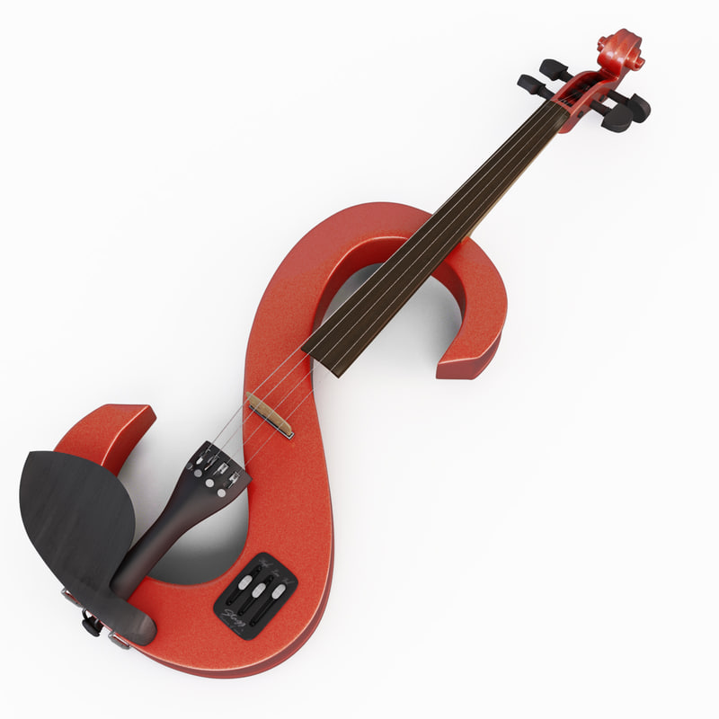 3d electric violin stagg model