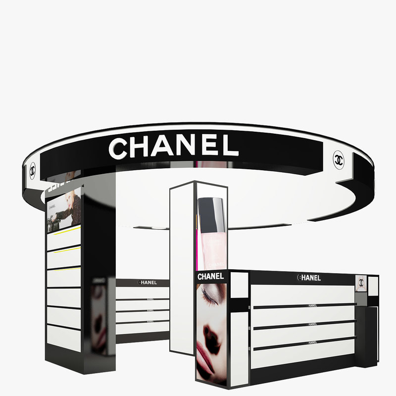 chanel cosmetics stand 3d model chanel cosmetics stand 3d model