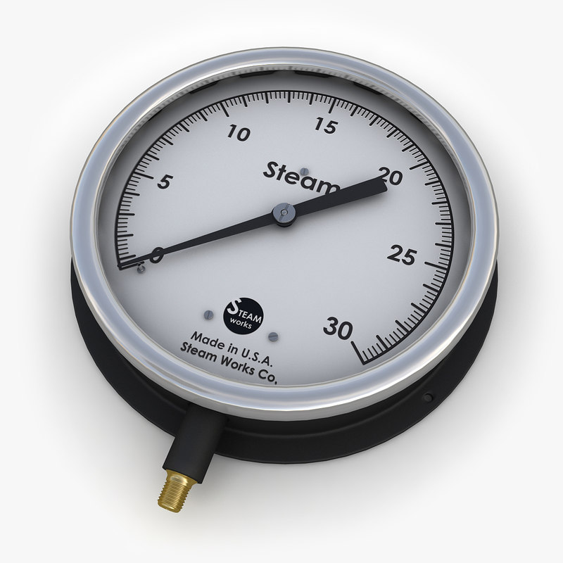 vintage large steam pressure 3d 3ds